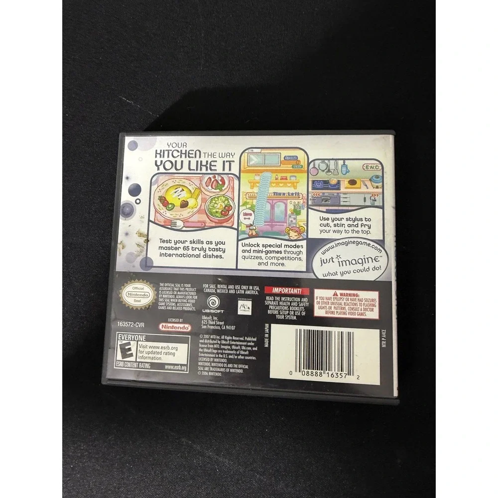 Ubisoft‎ Imagine Master Chef Nintendo DS NTSC-U/C EUC CIB Cooking Simulation